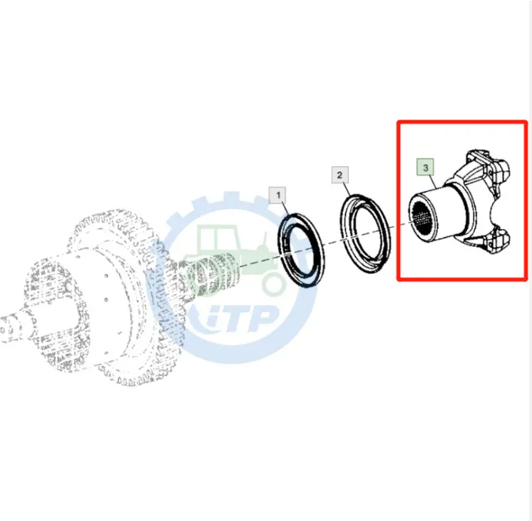 AT326544 Universal Joint Yoke For John Deere 210K 210L 210LE 210LJ 310E 310G