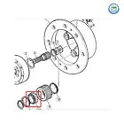 JD10250 Front Axle Hub Roller Bearing For John Deere